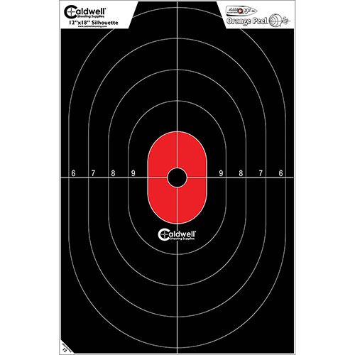 Die Caldwell® Silhouette Flake Off Targets sind ideal, um deine defensiven Schießfähigkeiten zu verbessern, mit hoher Sichtbarkeit und Dual Zone für präzises Training.