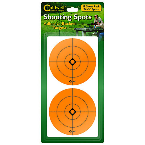 Die Caldwell Orange Shooting Spots sind ideal, um neue, gut sichtbare Zielpunkte auf deinen ramponierten Zielscheiben oder Kartons anzubringen.
