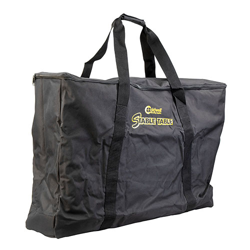Die Caldwell The Stable Table Carry Bag bietet dir maximalen Schutz und einfache Transportmöglichkeiten mit strapazierfähigem Material, gepolstertem Boden und robustem Reißverschluss.