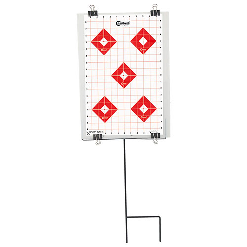 Das Caldwell® Ultra Portable Target Stand Kit ist dein kompaktes All-in-One Set für den Schießstand mit Stand, Backer, Klemmen und Zielen in einem Paket!