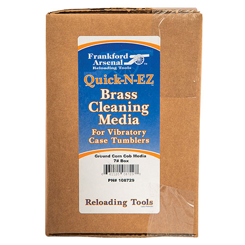 Das Frankford Arsenal Brass Cleaning Media aus 7 lbs. Corn Cob Media reinigt und poliert deine Hülsen perfekt – die ideale Wahl für deine Waffenpflege!