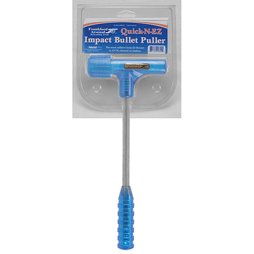 Der Frankford Arsenal® Quick-N-EZ Impact Bullet Puller macht das Ziehen von Geschossen kinderleicht – ein kräftiger Schlag und schon ist das Geschoss vom Hülsen getrennt!