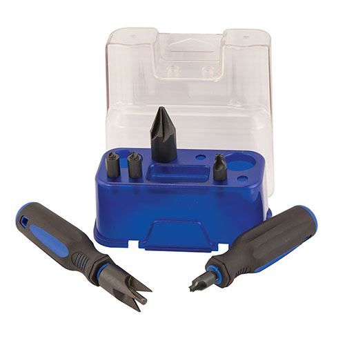 Das Frankford Arsenal® Case Prep Essentials Kit bietet 2 Griffe, Innen- und Außen-Chamfer-Werkzeuge, Primer-Pocket Uniformer und Crimp-Entferner in einem praktischen Aufbewahrungskoffer.