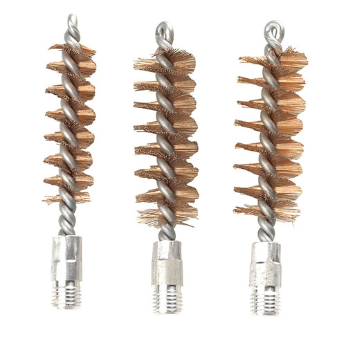 Das Tipton 6-teilige Bronze-Bürstenset für Schrotflinten bietet kaliberspezifische Bürsten aus hochwertigem Phosphorbronze in einer stabilen Box.
