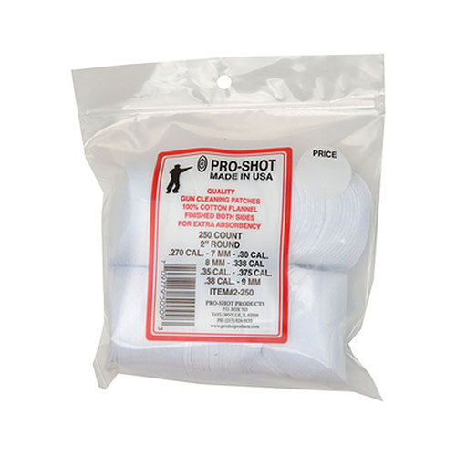 Die Tipton Patches für 17-22 Kaliber sind 0,75" quadratisch, aus 100% Baumwollflanell und perfekt zugeschnitten für optimale Reinigung mit Tipton® Jags.