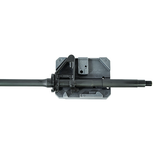 Der Wheeler Delta Series AR Armorer's Bench Block sorgt für sicheren Halt deiner AR-15 Teile beim Einbau von Pins, Detents oder Federn und bietet vielseitige Notches und Löcher.