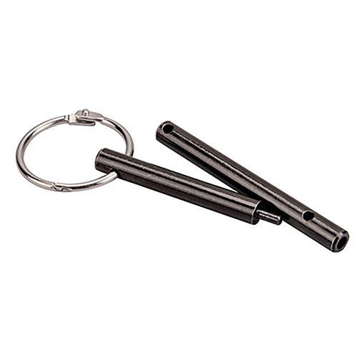 Mit dem Wheeler Delta Series AR Pivot Pin/Roll Pin Install Tool wird die Installation von Pivot Spring und Detent zum Kinderspiel. Robuste Verarbeitung und praktischer Schlüsselring!