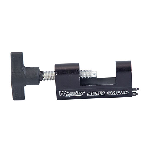 Mit dem Wheeler Delta Series AR Trigger Guard Install Tool wird das Installieren oder Wechseln von Trigger Guards schnell und einfach. Ideal für jeden Gunsmith!