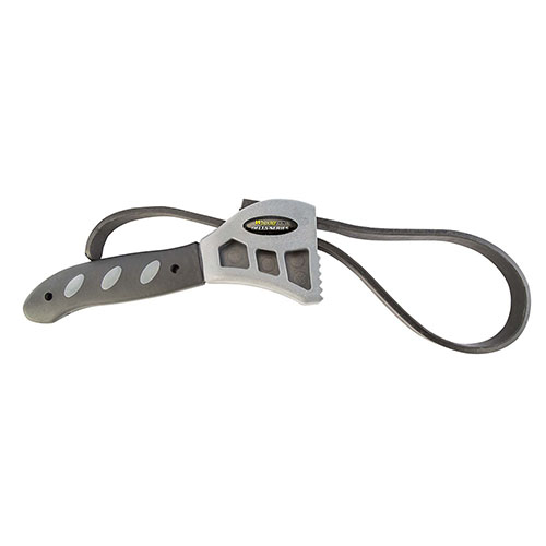 Der Wheeler Delta Series AR Forend Wrench bietet einen ergonomischen Griff und einen verstellbaren Gurt, der Handguards jeder Form sicher hält, ohne sie zu beschädigen.
