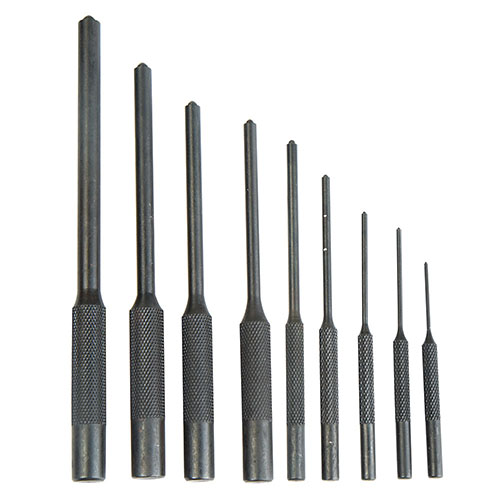 Das Wheeler Master Roll Pin Punch Set kombiniert das Roll Pin Starter Set und das Ball Profile Pin Punch Set mit einem Gunsmithing Hammer in einem umfassenden Kit.