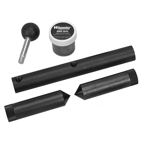 Mit dem Wheeler Scope Ring Alignment and Lapping Kit 30mm erhältst du perfekte Ausrichtung der Ringe und kannst Probleme vor der Montage deines Zielfernrohrs erkennen.