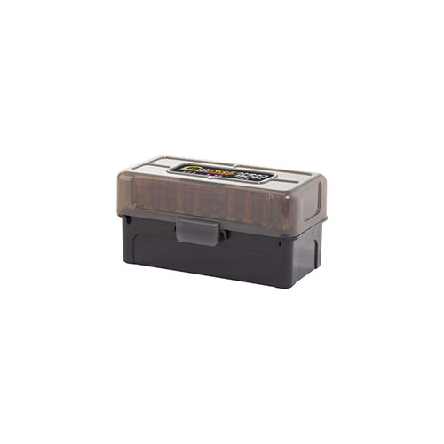 Die Caldwell AR-15 Mag Charger Ammo Box fasst 50 Patronen (.223, 5.56 x 45, .204) und ist aus robustem Polymer für langfristige Lagerung.