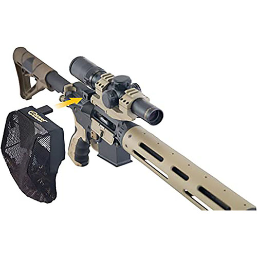 Der Caldwell AR-15 Pic Rail Brass Catcher fängt das ausgeworfene Geschütz auf, hat eine Kapazität von 100 Patronen und lässt sich schnell montieren und demontieren.