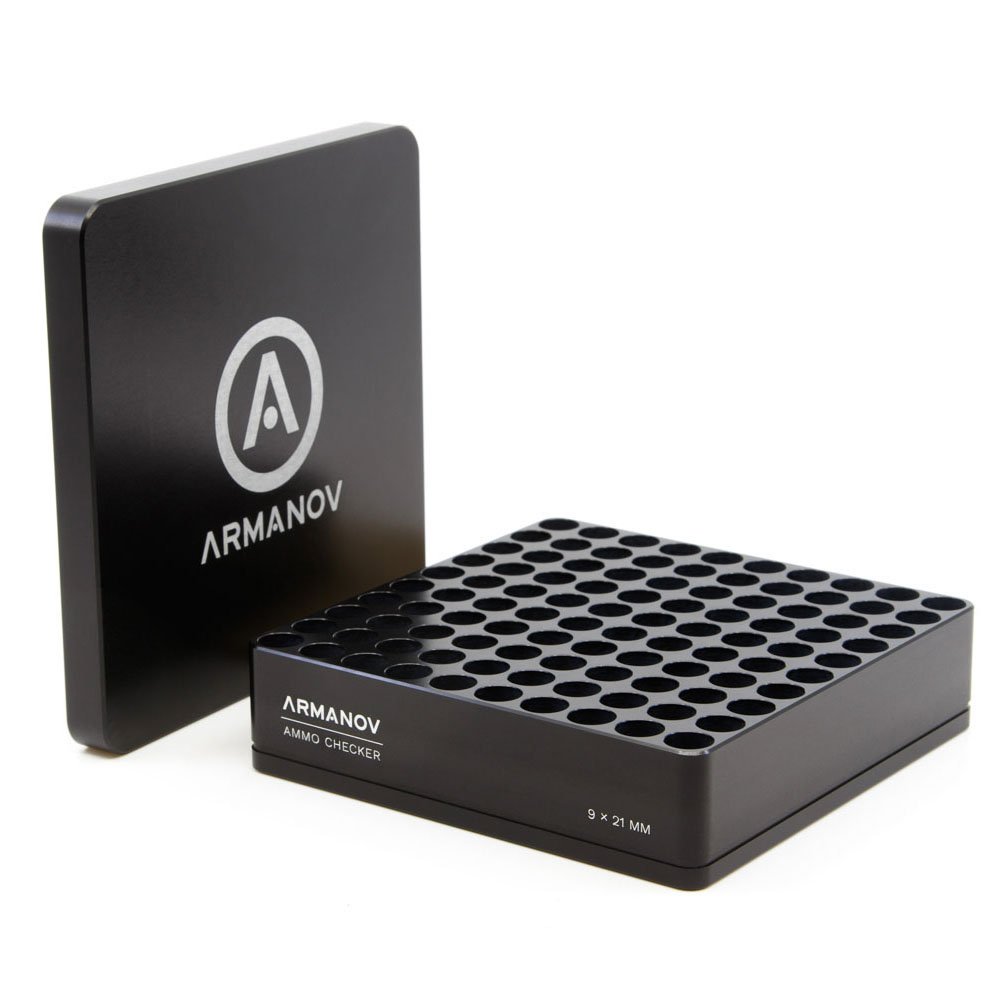 Die ARMANOV Gauge Box mit Flip Cover für 100 Runden ermöglicht dir schnelles und präzises Überprüfen deiner Munition, reduziert Fehlfunktionen und spart Zeit!