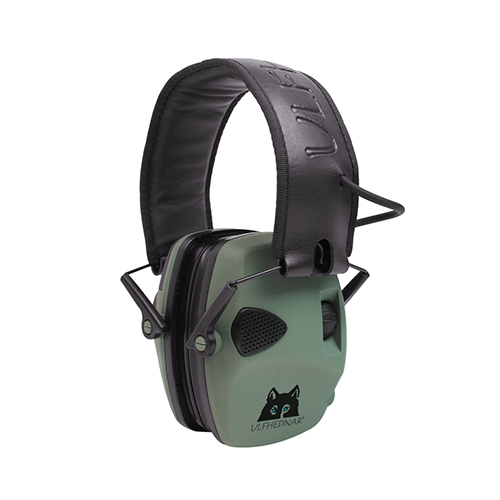 Mit den ULFHEDNAR Electronic Ear Protection reduzierst du den Schussknall um bis zu 22db und hörst gleichzeitig wichtige Umgebungsgeräusche dank integrierter Mikrofone.