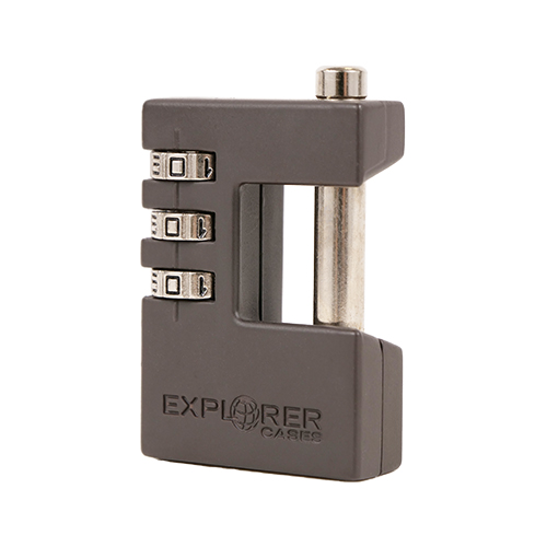 Schütze deine Explorer Case mit dem robusten EXPLORER CASES Combination Padlock vor ungewolltem Zugriff – perfekt für den sicheren Transport!
