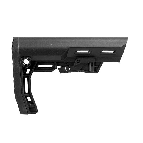 Der Scout AR-15 Mil-Spec Stock bietet ergonomischen Komfort, QD Sling-Mounts, geringes Gewicht für Mobilität und eine stabile Verbindung für präzises Schießen.