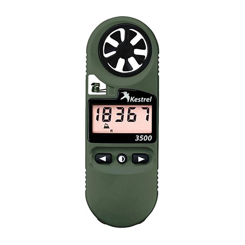 Der Kestrel 0835NV Wettermesser bietet präzise Wetter- und Druckdaten, eine Nachtsicht-freundliche Beleuchtung und ist IP67 wasserdicht – ideal für Outdoor-Aktivitäten.