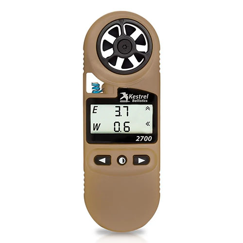 Der Kestrel 2700 bietet präzise ballistic calculations und misst zuverlässig Entfernung, Luftdichte und Wind für perfekte Schüsse auf lange Distanz.