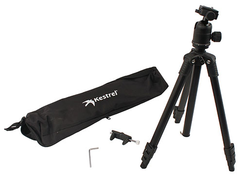 Das Kestrel Collapsible Tripod ist leicht, stabil und kompatibel mit allen Kestrel Modellen. Es bietet eine verstellbare Höhe von 52 cm bis 132 cm und hat rutschfeste Füße.