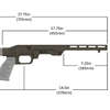 Das MDT LSS-RF Gen 2 Chassis System ist leicht, kompakt und perfekt für 22LR/17 HMR Gewehre, kompatibel mit M-Lok und nutzt Fabrikmagazine.