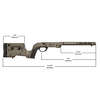 Das MDT XRS Chassis-System für Remington 700 SA RH FDE bietet eine komplette Lösung ohne zusätzliche Teile, ist anpassbar und benötigt kein Bedding.