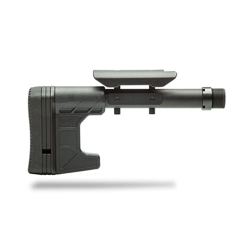 Der MDT Composite Carbine Stock ist ein robuster, leichter Polymer-Schaft mit einfacher Anpassung, M-Lok Slot und 4 LOP-Spacern für optimale Anpassbarkeit.