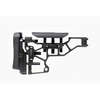 Die MDT Skeleton Rifle Stock bietet werkzeuglose Anpassungen für optimalen Komfort und Leistung, mit horizontalen, vertikalen und cant Einstellungen für perfekten Sitz.