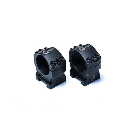 Die MDT Elite Scope Rings bieten ein leichtes, robustes Montagesystem mit integriertem Bubble Level, das perfekt auf STANAG 4694 Spezifikationen abgestimmt ist.