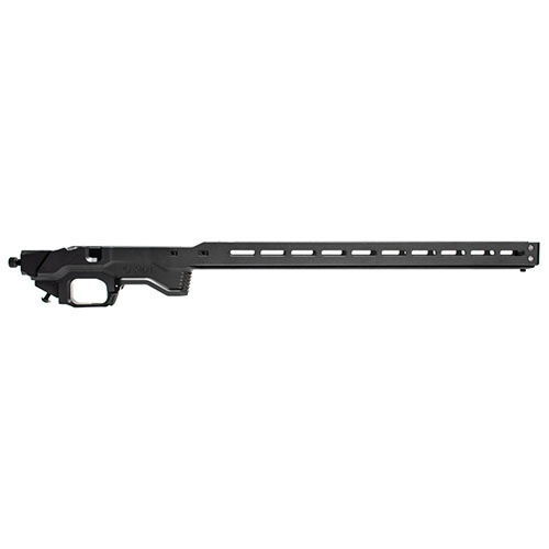 Mit dem MDT ACC Chassis Base für die Howa 1500 kannst du dein individuelles Chassis gestalten, inklusive klappbarer Schäfte und ergonomischem Pistolengriff.