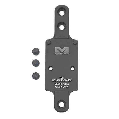 Die MPO PRO-DF, RED & RMR Shotgun Plate ist perfekt für deine Mossberg 590/930, bietet eine präzise Montage für RMR-Optiken und verbessert deine Zielgenauigkeit.