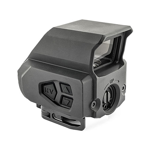 Der MEPRO TRU-VISION™ SR bietet dir ein präzises 2-Segment 2/65 MOA Speed Ring in Rot, ideal für schnelle Zielerfassung und optimale Sicht bei jedem Licht.