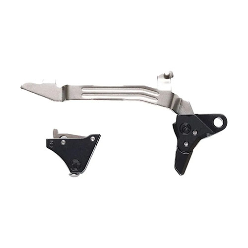 Der GLOCK PIVOT SAFETY TRIGGER von TIMNEY bietet einen sauberen 3lb Abzug, einfache Installation ohne Modifikationen und verbessert das Schussgefühl deiner Glock Gen 5.