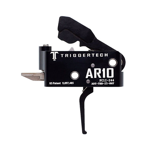 Der TRIGGERTECH AR10 Trigger bietet mit Frictionless Release Technology™ eine präzise, zuverlässige Abzugserfahrung, die sich anfühlt wie ein 1911 Trigger.