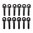 Kuppelkopf-Swivelstift 10-32 x 3/4" 12er-Pack