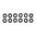 Sechskantmuttern 10-32-Gewinde, 12er-Pack