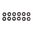 Sechskantmuttern 10-32-Gewinde, 12er-Pack