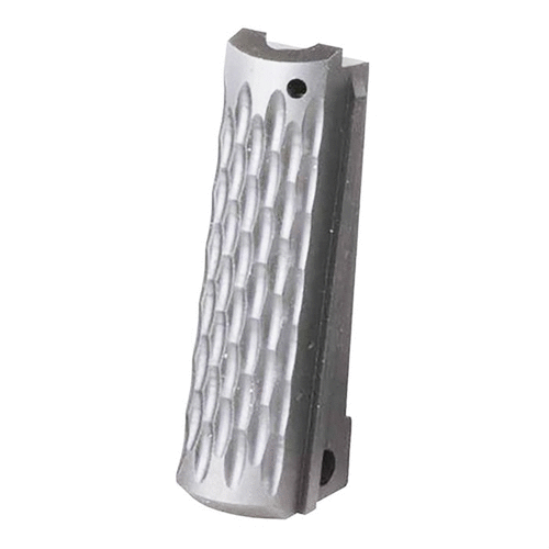 Der FLAT 1911 Mainspring Housing bietet dir eine perfekte Kombination aus Form und Funktion, mit verschiedenen Oberflächen für optimalen Grip ohne Abrieb.