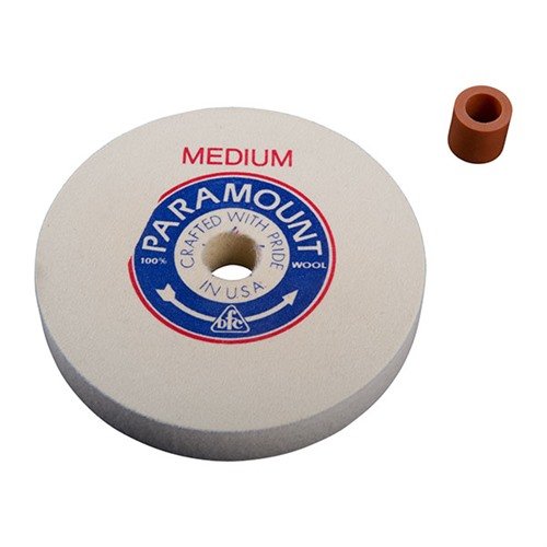 Die 6" Medium Felt Polishing Wheels bieten eine hervorragende Oberflächenbearbeitung, sind für verschiedene Poliergrits geeignet und kommen mit einem Adapter für die Nutzung.