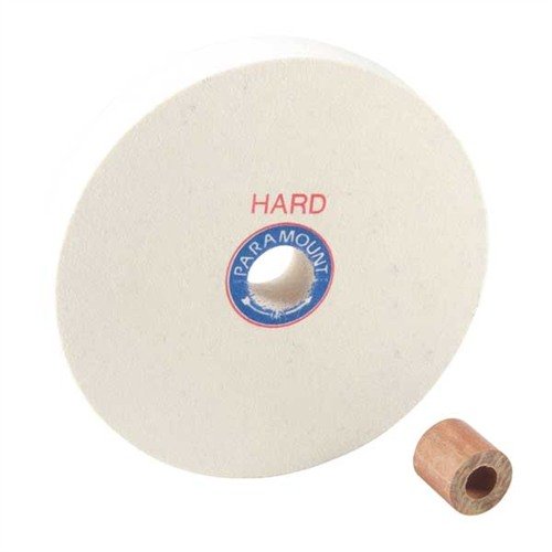 Die 6" harten Filzscheiben von Bacon Felt Company bieten eine hervorragende Oberflächenbearbeitung, ideal für professionelle Waffenbauer und vielseitig einsetzbar.