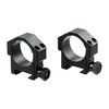 Die MAXIMIZED SCOPE RINGS aus robustem Stahl bieten sicheren Halt für schwere Zielfernrohre, ideal für AR-15, AR-10 und SR-25, mit verschiedenen Höhenoptionen.
