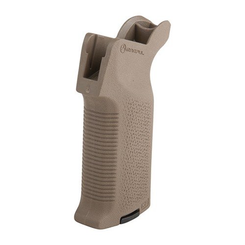 Der MOE-K2 Grip bietet eine vertikale Griffwinkeloptimierung für kurze LOP-Waffen, aggressive Textur für besseren Halt und ist mit Magpul Grip Cores kompatibel.