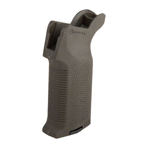 Der MOE-K2 Grip bietet eine verbesserte vertikale Griffposition, aggressive Textur für optimale Kontrolle und ist kompatibel mit Magpul Grip Cores für individuellen Stauraum.
