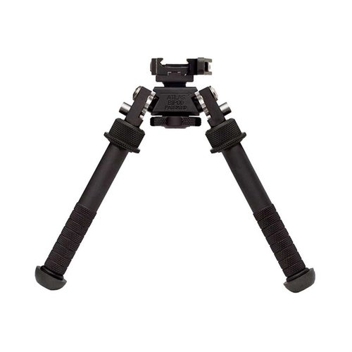Die V8 ATLAS BIPODS sind leicht, aus Aluminium, mit robusten Edelstahl-Komponenten und gummierten Füßen für einen stabilen Schießstand. Sie bieten 180° Verstellbarkeit und drei Montagemöglichkeiten.