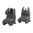 MBUS Visier-Set klappbar, Polymer, für AR-15, grau