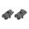 MBUS Visier-Set klappbar, Polymer, für AR-15, grau