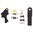Flaches, nach vorne versetztes Abzugs- und Auslösehebel-Set, schwarz