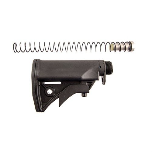 Das LWRC UCIW Stock-System verkürzt die Gesamtlänge deiner AR-15 um einen Zoll, bietet leichte Anpassungen, hervorragenden Wangenauflage und integrierte Sling-Punkte.