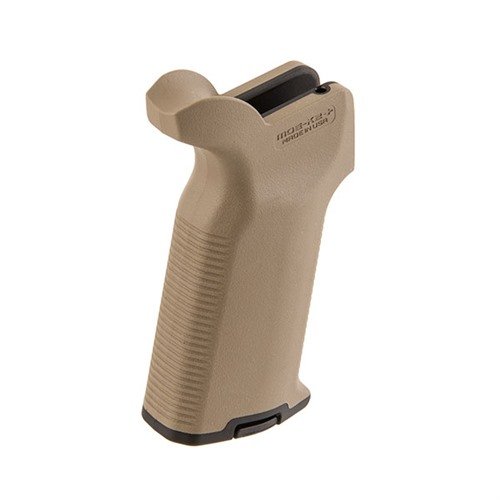 Der MOE-K2+ Grip von MAGPUL bietet eine robuste Polymerkonstruktion und komfortable Gummibeschichtung für optimale Kontrolle und Komfort bei kurzen LOP-Gewehren.