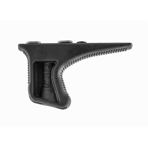 Der KEYMOD BCMGUNFIGHTER KAG Angled Grip bietet ergonomischen Halt, verringert Gelenkbelastungen und verbessert die Waffenhandhabung ohne zusätzliches Gewicht.